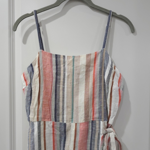 Express Mini Strappy Dress, Faux Wrap Style With Flutter Hem - Picture 3 of 15